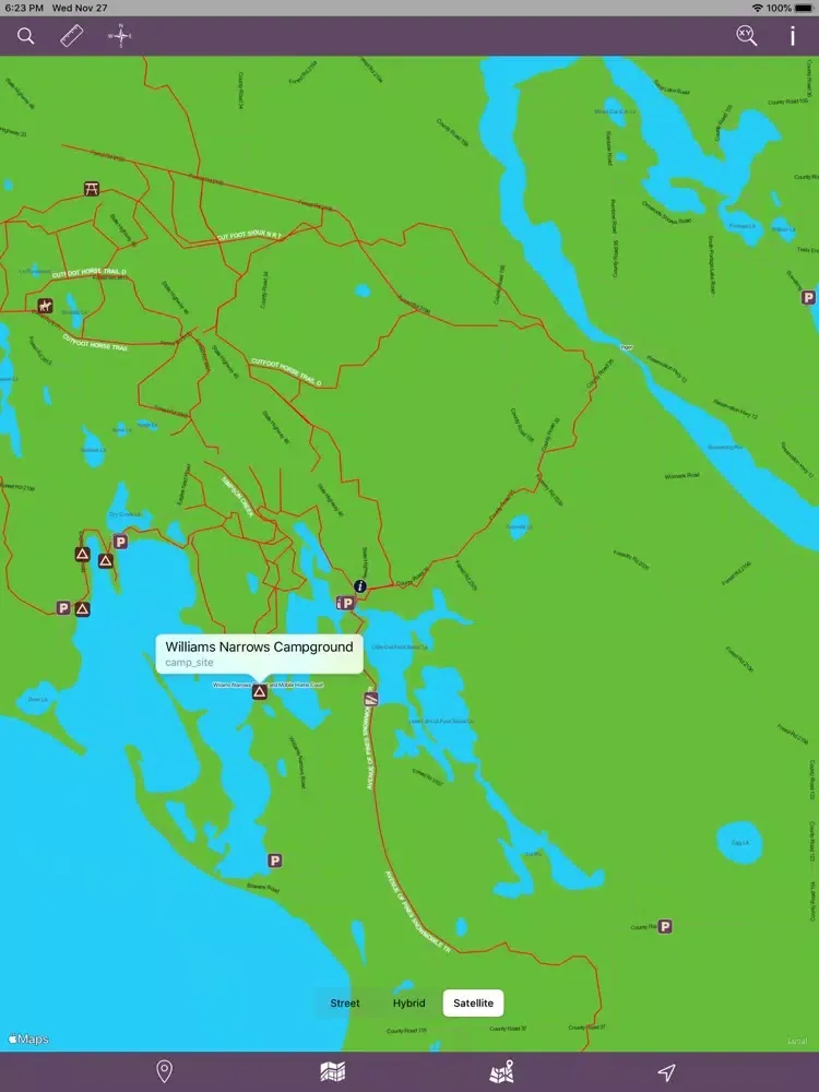 Chippewa National Forest – GPS iPad  Screenshots
