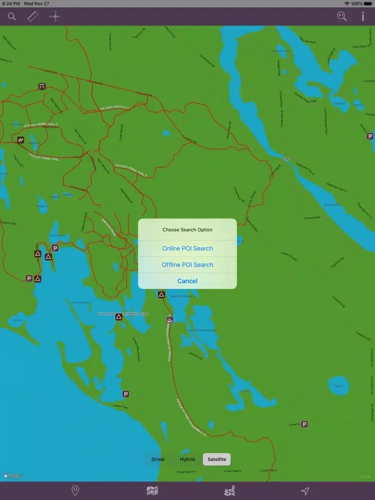 Chippewa National Forest – GPS iPad  Screenshots