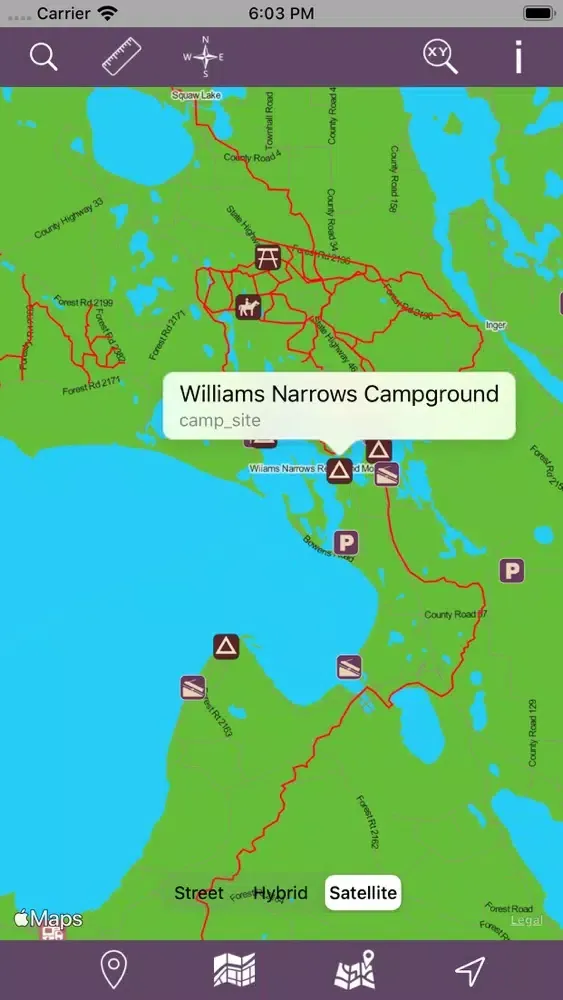 Chippewa National Forest – GPS Screenshots