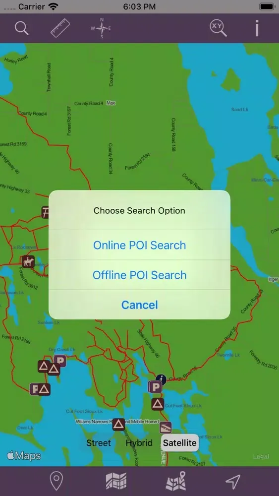 Chippewa National Forest – GPS Screenshots