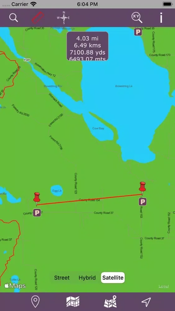Chippewa National Forest – GPS Screenshots