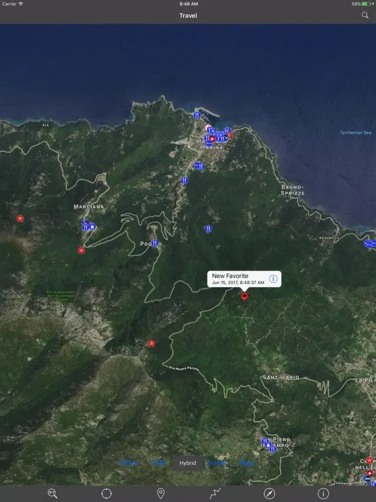 ELBA ISLAND – GPS Travel Map Offline Navigator iPad  Screenshots