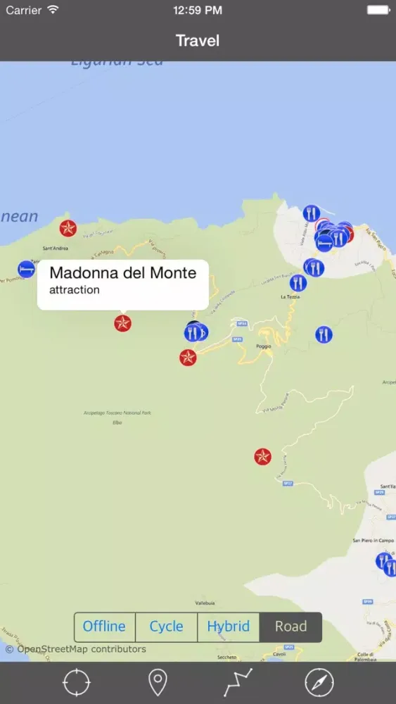 ELBA ISLAND – GPS Travel Map Offline Navigator Screenshots