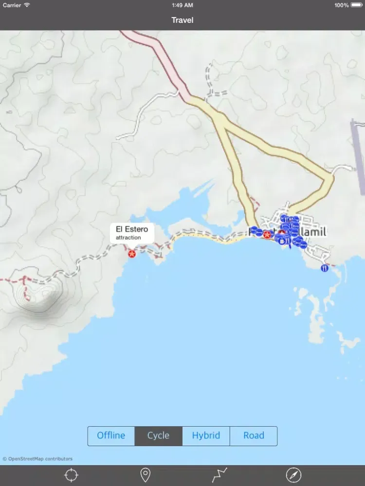 GALAPAGOS ISLANDS – GPS Travel Map Offline Navigator iPad  Screenshots