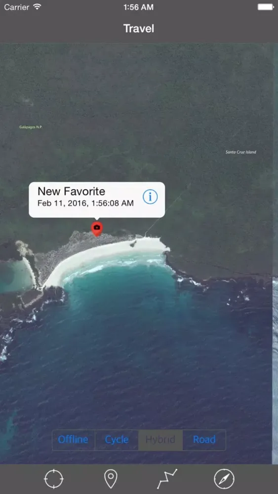 GALAPAGOS ISLANDS – GPS Travel Map Offline Navigator Screenshots