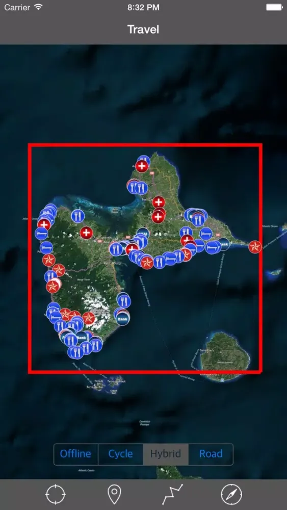 Screenshot di GUADELOUPE – GPS Travel Map Offline Navigator