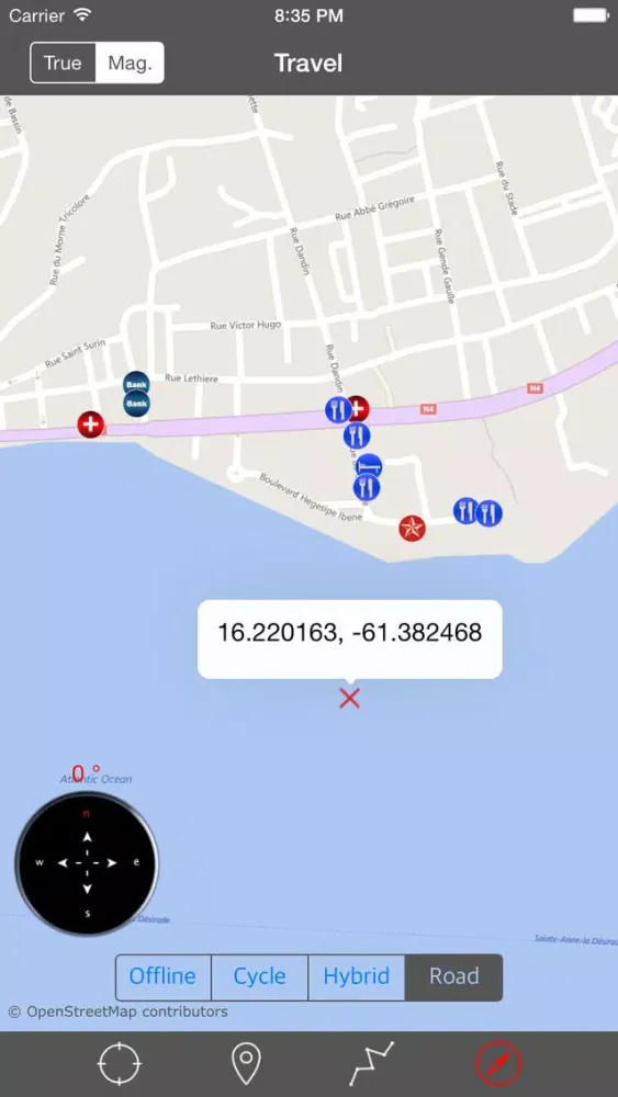 Screenshot di GUADELOUPE – GPS Travel Map Offline Navigator