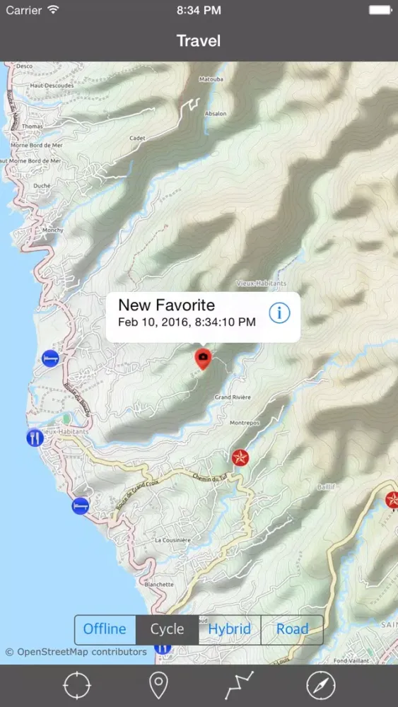 Screenshot di GUADELOUPE – GPS Travel Map Offline Navigator
