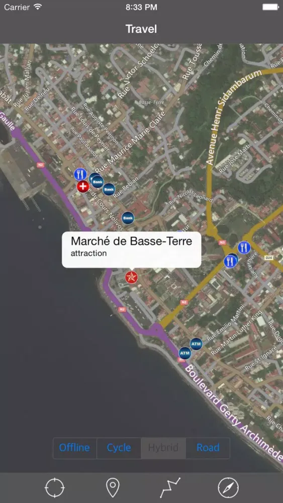 Screenshot di GUADELOUPE – GPS Travel Map Offline Navigator