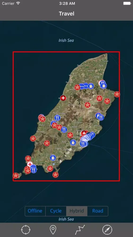 Capturas de tela do ISLE OF MAN – GPS Travel Map Offline Navigator
