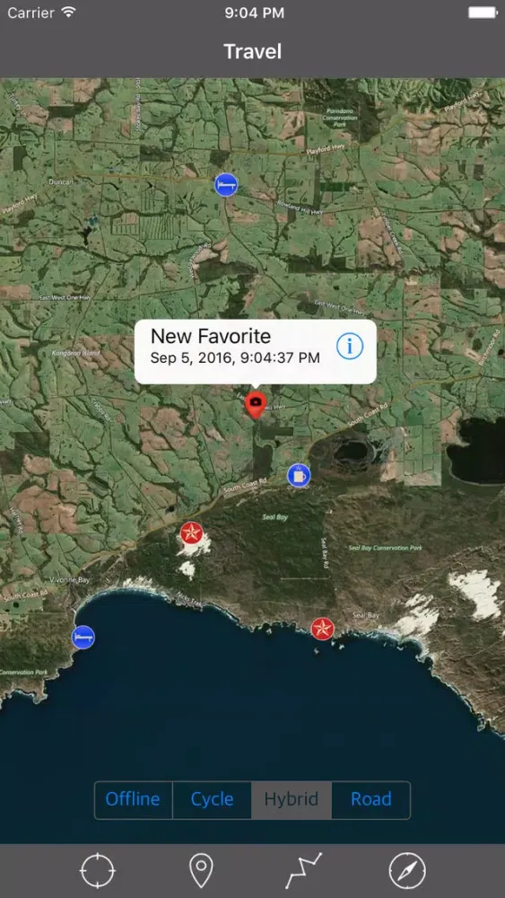 Tangkapan layar KANGAROO ISLAND (SOUTH AUSTRALIA) – GPS Travel Map