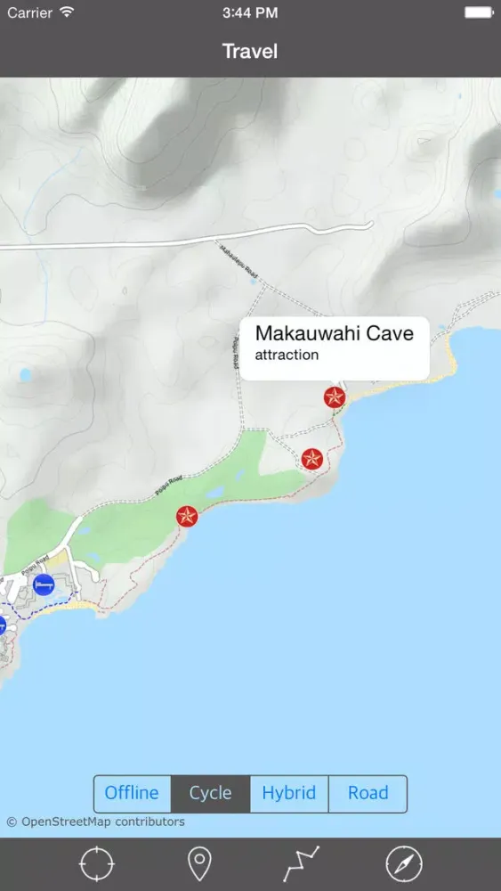 KAUAI – GPS Travel Map Offline Navigator Screenshots