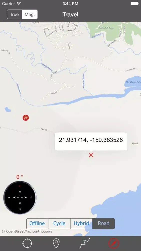 KAUAI – GPS Travel Map Offline Navigator Screenshots
