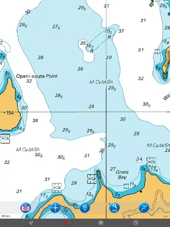 Zrzuty ekranu Marlborough Sounds (NZ) GPS iPad 