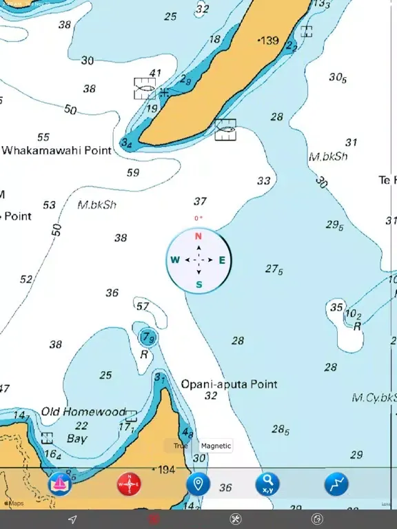Zrzuty ekranu Marlborough Sounds (NZ) GPS iPad 