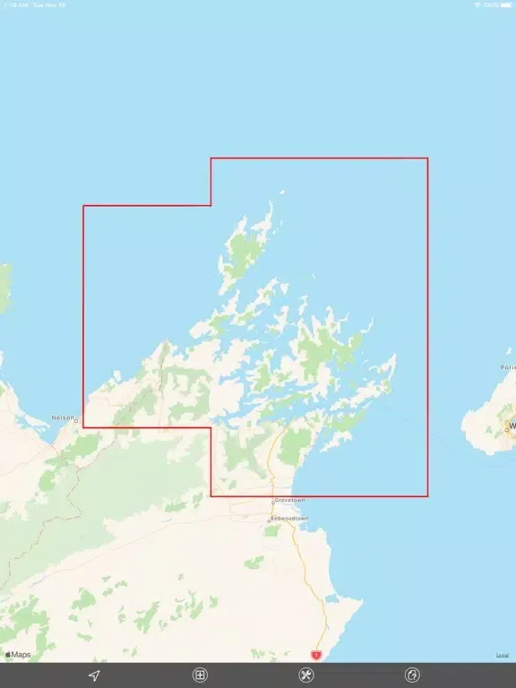 Zrzuty ekranu Marlborough Sounds (NZ) GPS iPad 