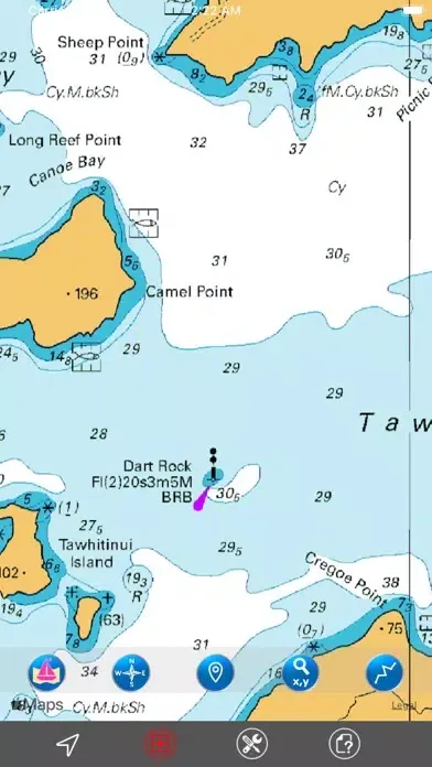 Zrzuty ekranu Marlborough Sounds (NZ) GPS