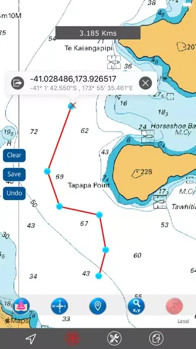 Zrzuty ekranu Marlborough Sounds (NZ) GPS