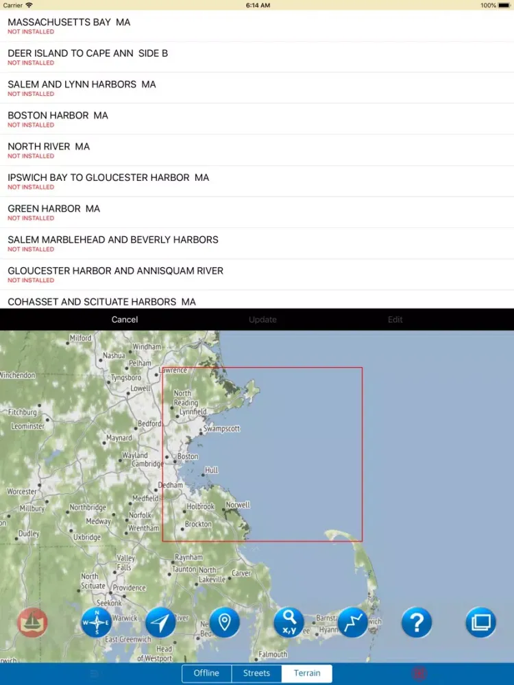 Massachusetts Bay – Marine Map iPad  स्क्रीनशॉट