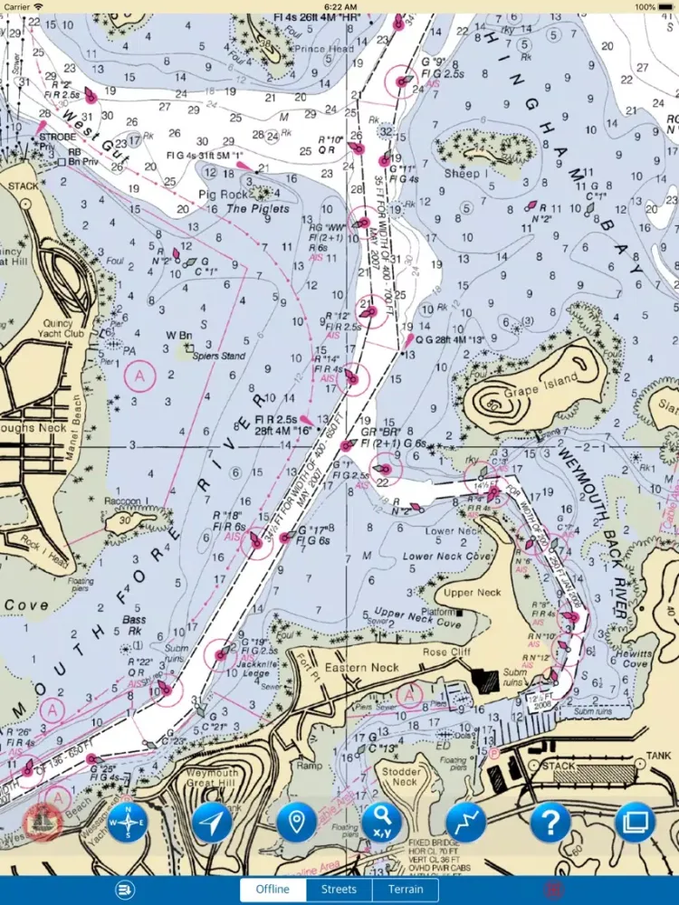 Massachusetts Bay – Marine Map iPad  स्क्रीनशॉट