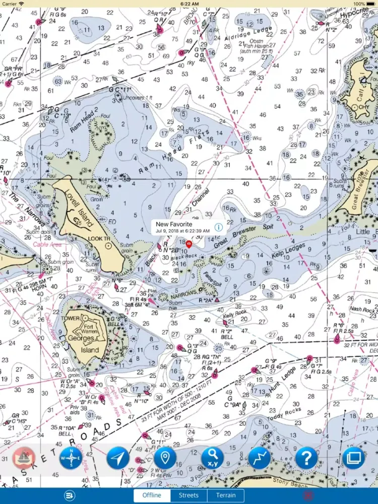 Massachusetts Bay – Marine Map iPad  स्क्रीनशॉट