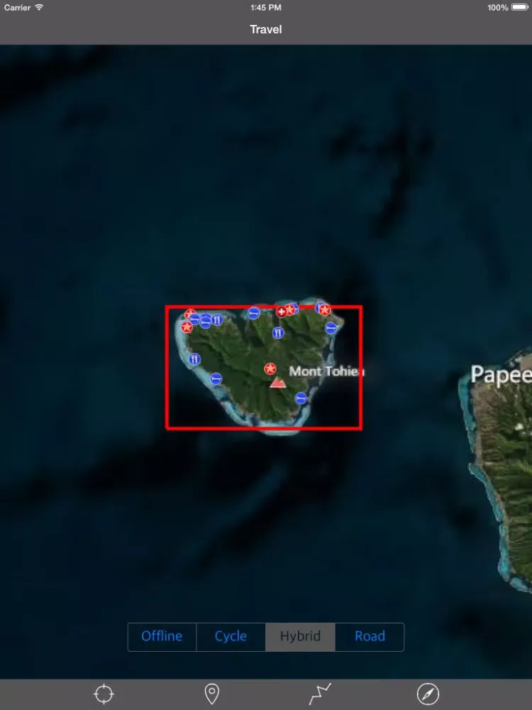 Tangkapan layar MOOREA – GPS Travel Map Offline Navigator iPad 