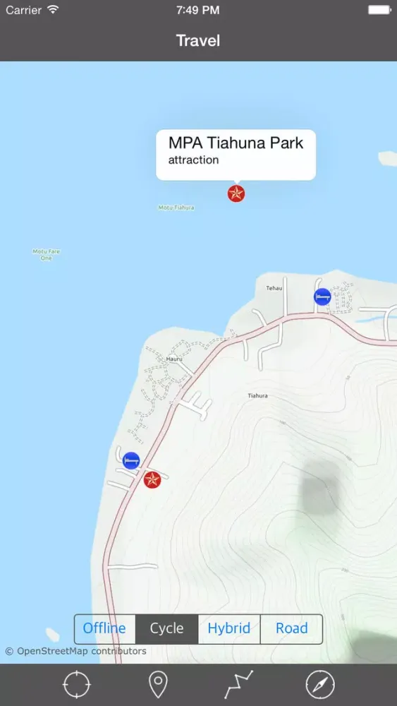 Tangkapan layar MOOREA – GPS Travel Map Offline Navigator