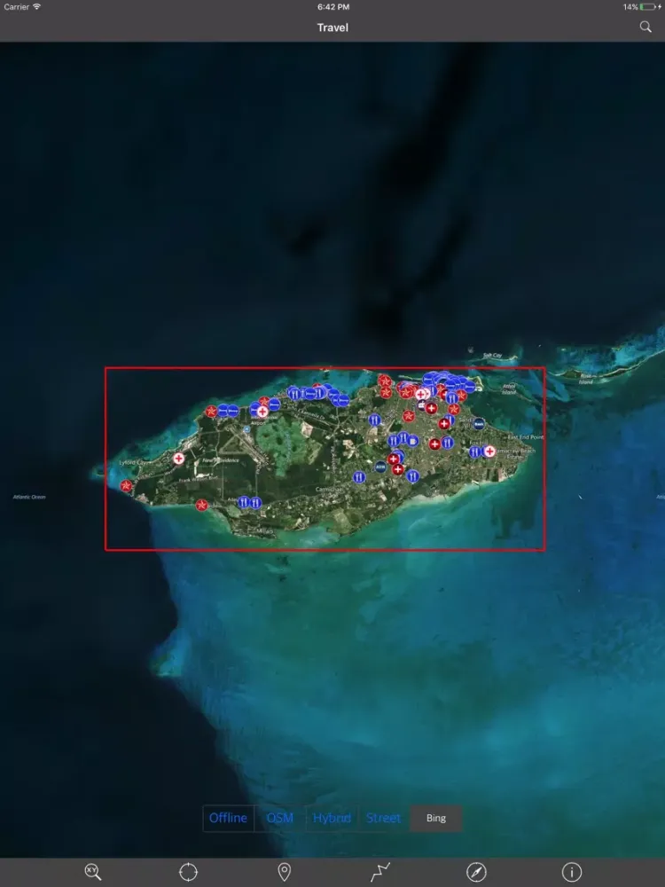 NEW PROVIDENCE ISLAND & PARADISE ISLAND – GPS MAP iPad  Screenshots