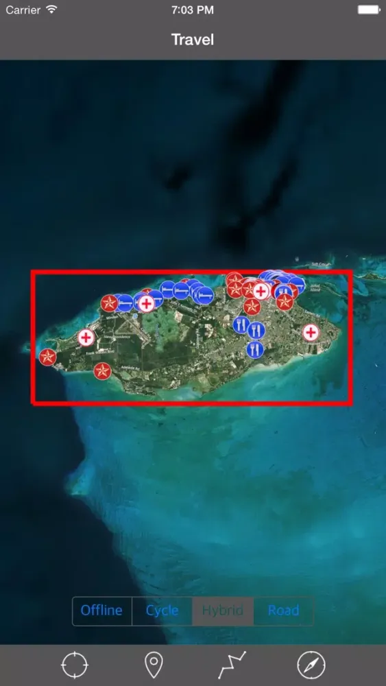 NEW PROVIDENCE ISLAND & PARADISE ISLAND – GPS MAP Screenshots