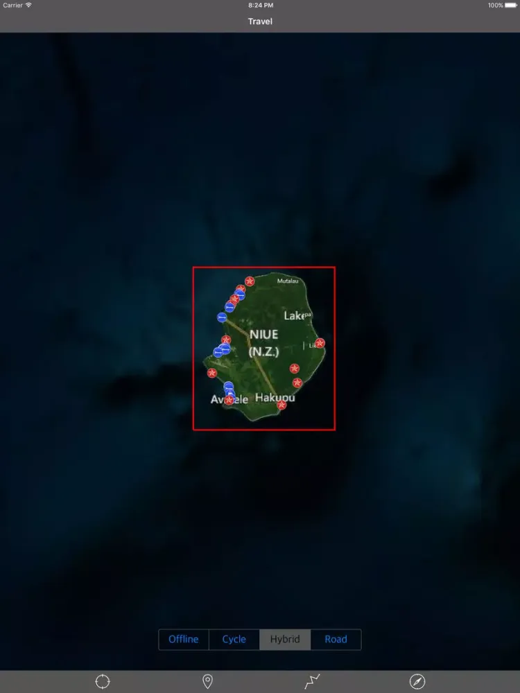 NIUE ISLAND – GPS Travel Map Offline Navigator iPad  Ekran Görüntüleri