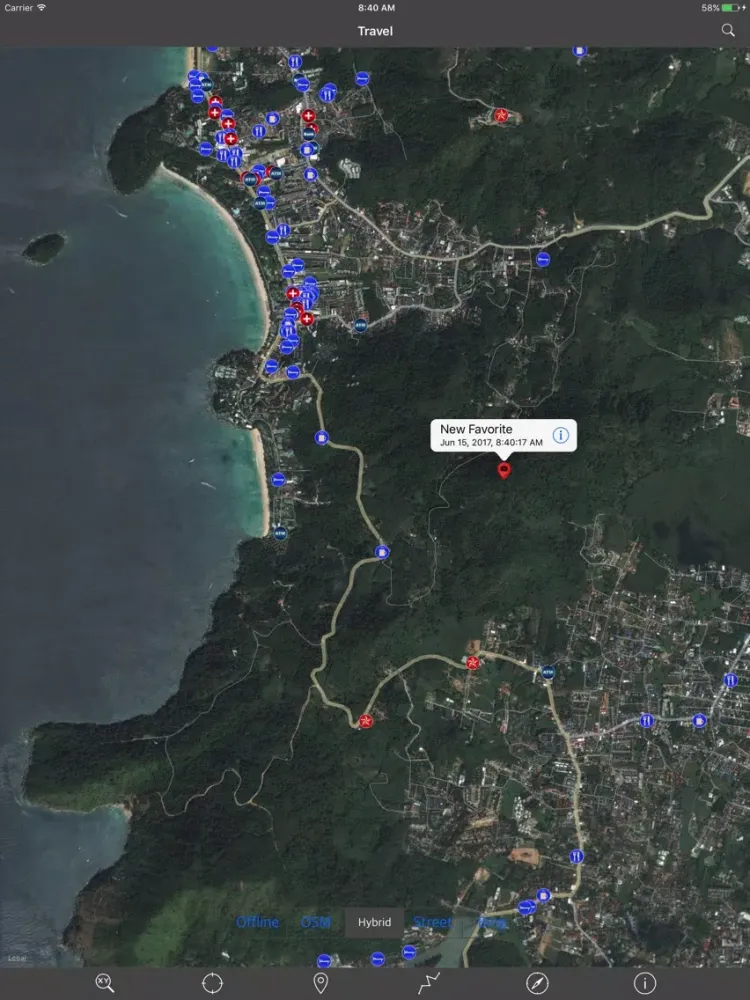 Captures d'écran de PHUKET ISLAND – GPS Travel Map Offline Navigator iPad 