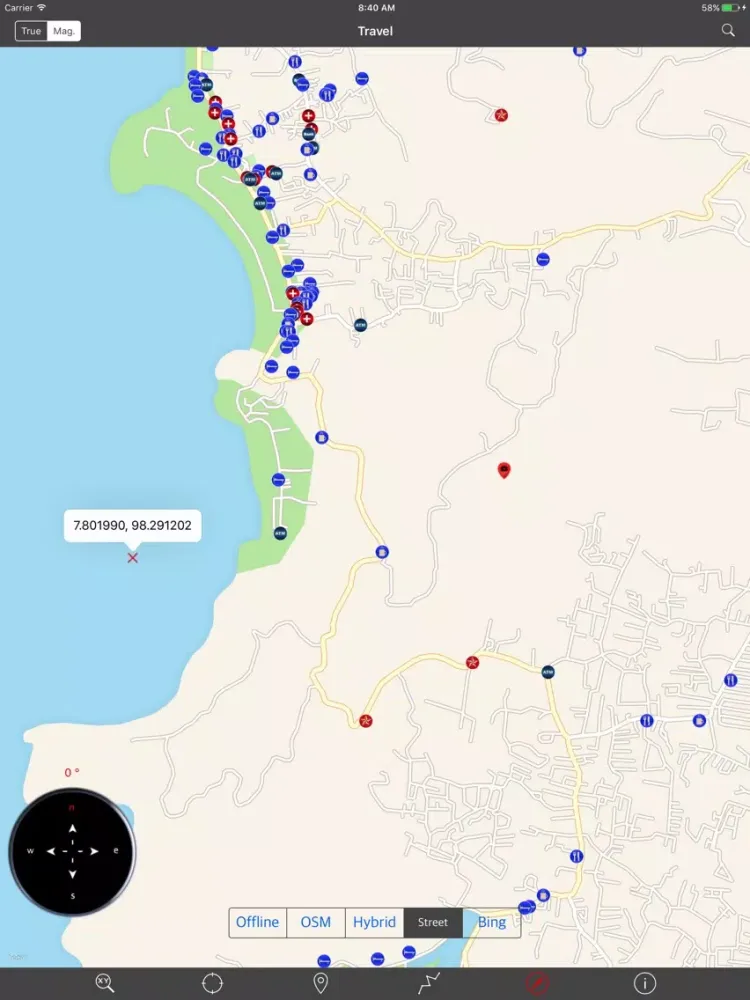 Captures d'écran de PHUKET ISLAND – GPS Travel Map Offline Navigator iPad 