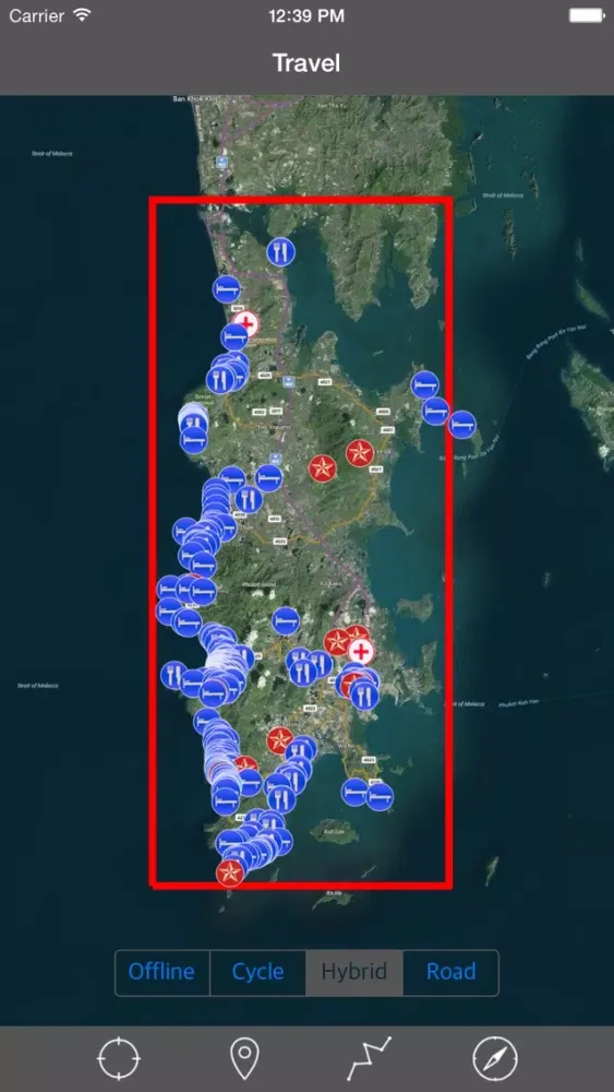 Captures d'écran de PHUKET ISLAND – GPS Travel Map Offline Navigator