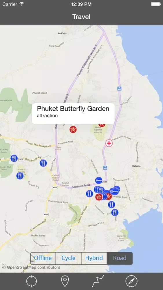Captures d'écran de PHUKET ISLAND – GPS Travel Map Offline Navigator