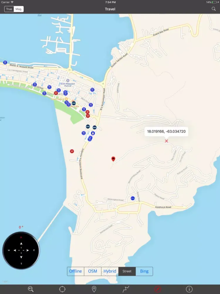SAINT MARTIN – GPS Travel Map Offline Navigator iPad  স্ক্রিনশট