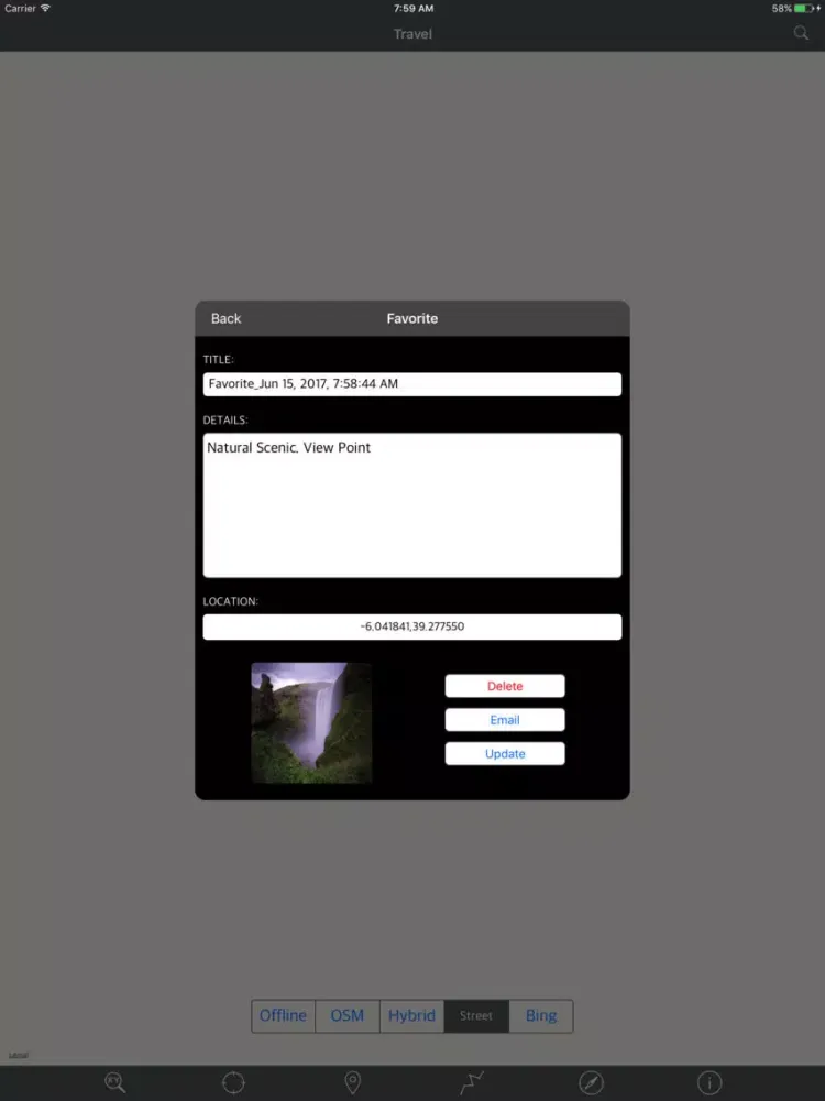 Capturas de tela do SANTORINI (GREECE) – Travel Map Offline Navigator iPad 
