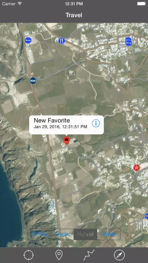 Capturas de tela do SANTORINI (GREECE) – Travel Map Offline Navigator