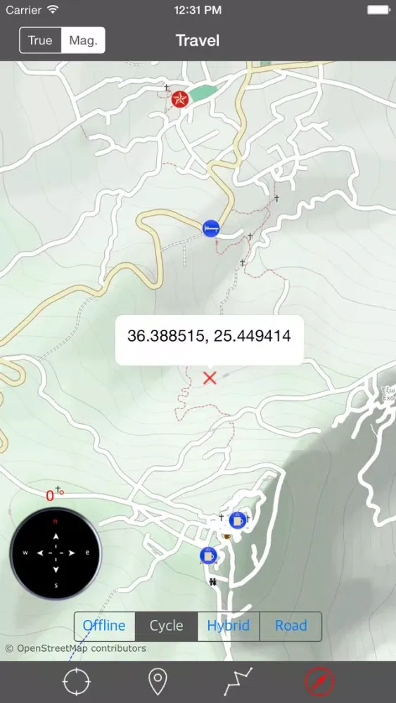 Capturas de tela do SANTORINI (GREECE) – Travel Map Offline Navigator