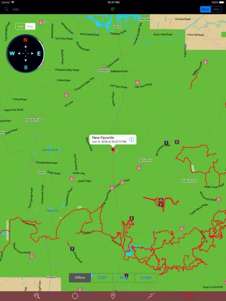 Shawnee National Forest – GPS iPad  Screenshots