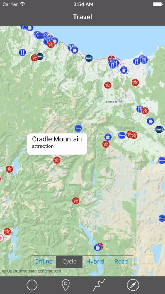 TASMANIA – GPS Travel Map Offline Navigator Screenshots