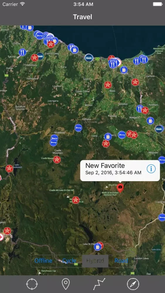 TASMANIA – GPS Travel Map Offline Navigator Screenshots