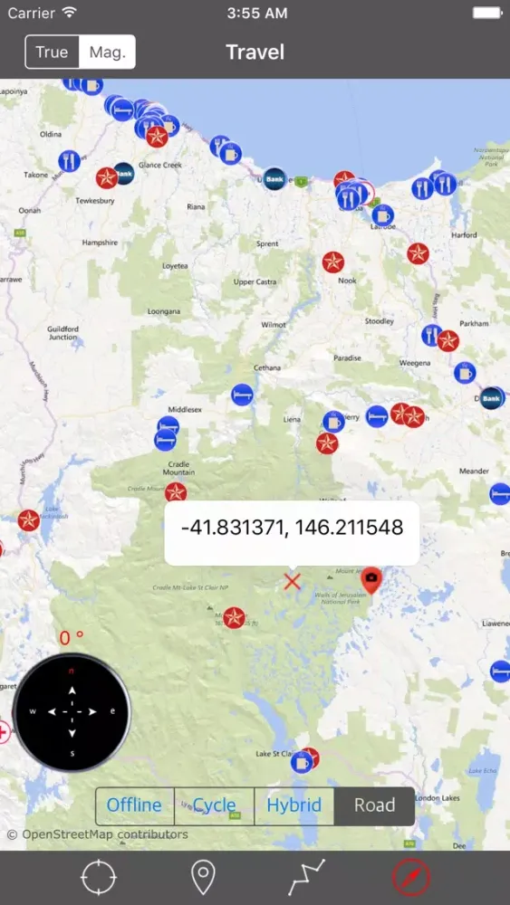 TASMANIA – GPS Travel Map Offline Navigator Screenshots