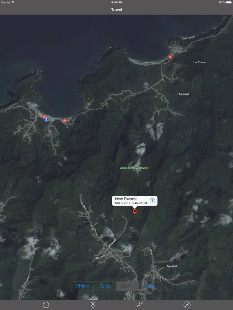 TRINIDAD & TOBAGO – Travel Map Offline Navigator iPad  Screenshots