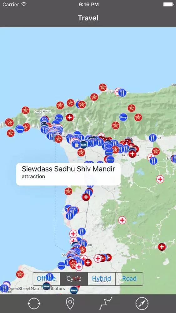 TRINIDAD & TOBAGO – Travel Map Offline Navigator Screenshots