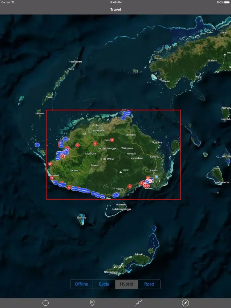 Capturas de tela do VITI LEVU ISLAND (FIJI) – Travel Offline Navigator iPad 