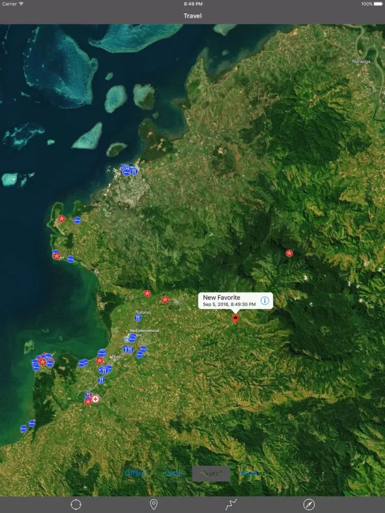 Capturas de tela do VITI LEVU ISLAND (FIJI) – Travel Offline Navigator iPad 