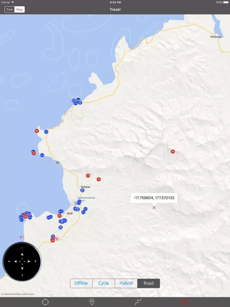Capturas de tela do VITI LEVU ISLAND (FIJI) – Travel Offline Navigator iPad 