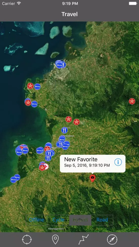Capturas de tela do VITI LEVU ISLAND (FIJI) – Travel Offline Navigator