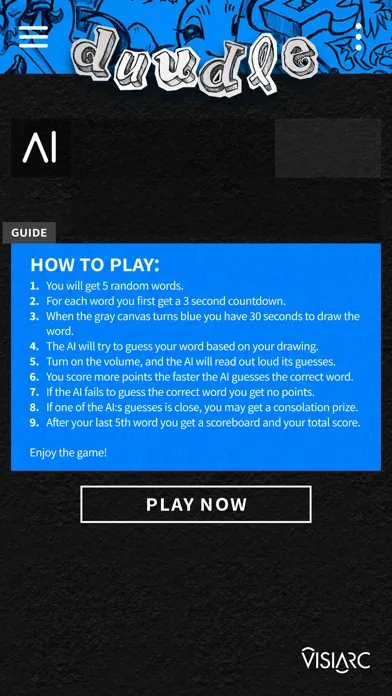 Ảnh chụp màn hình của Duudle AI — Fun Drawing Game