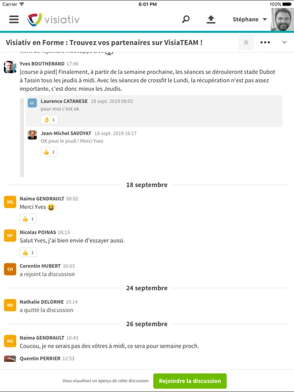 Zrzuty ekranu Moovapps Team iPad 